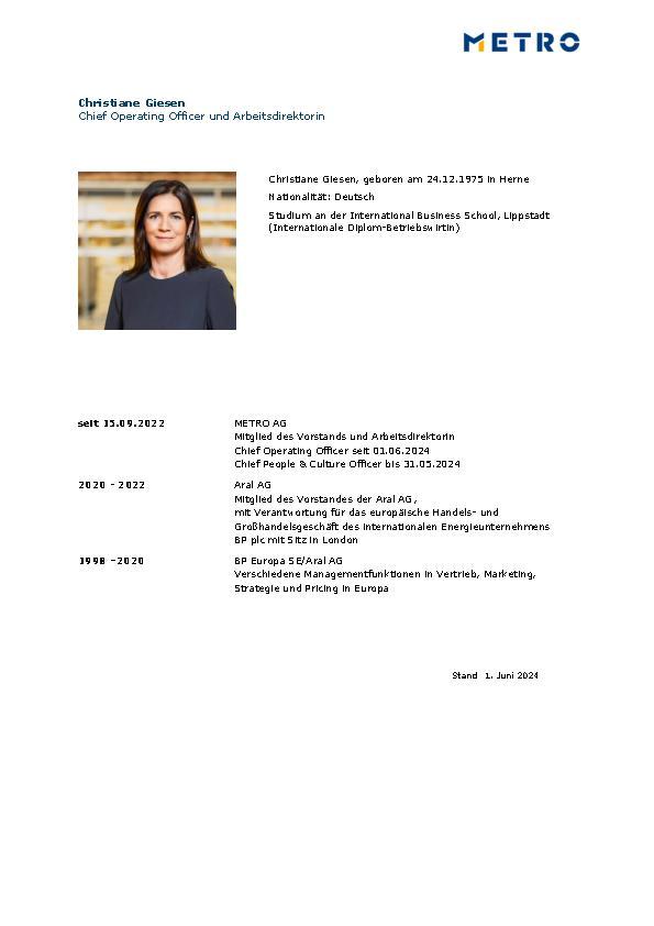 Curriculum Vitae Christiane Giesen