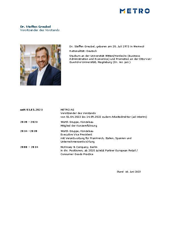 Curriculum Vitae Dr. Steffen Greubel