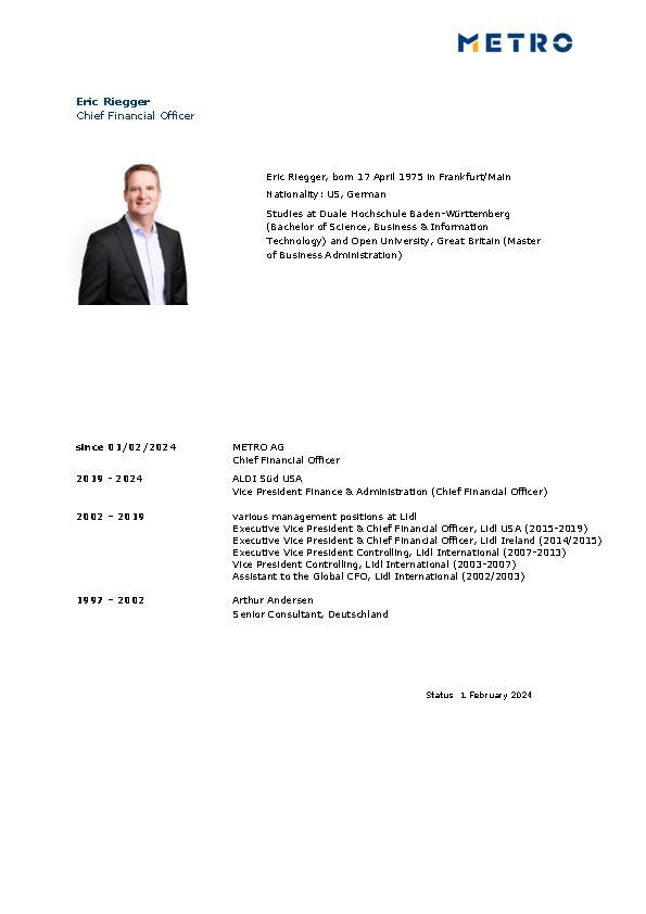 Curriculum Vitae Eric Riegger